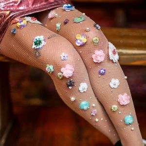 FLORA Flower Festival Fishnets Rave Boho